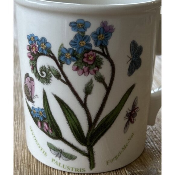 Portmeirion Botanic Garden Coffee Mug Forget Me Not Stoke on Trent England - Picture 3 of 4